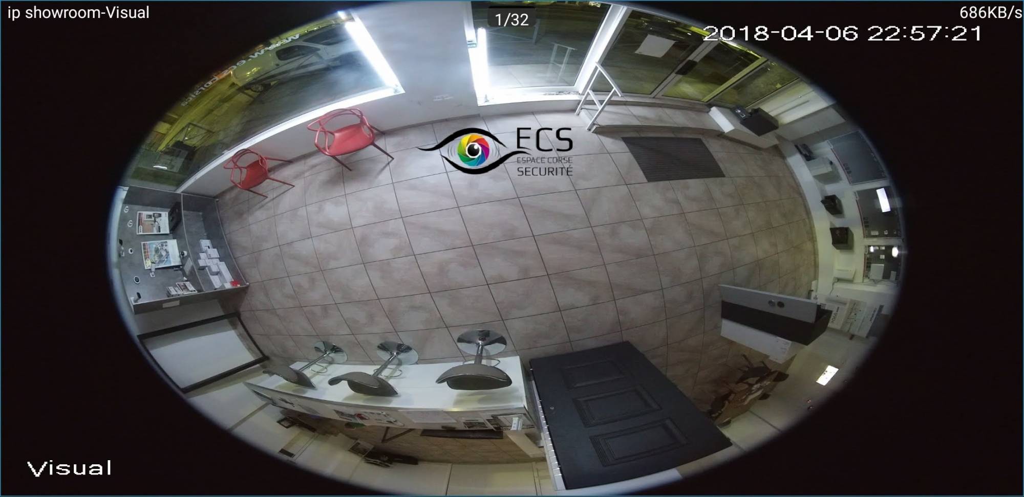 Vue caméra 360°