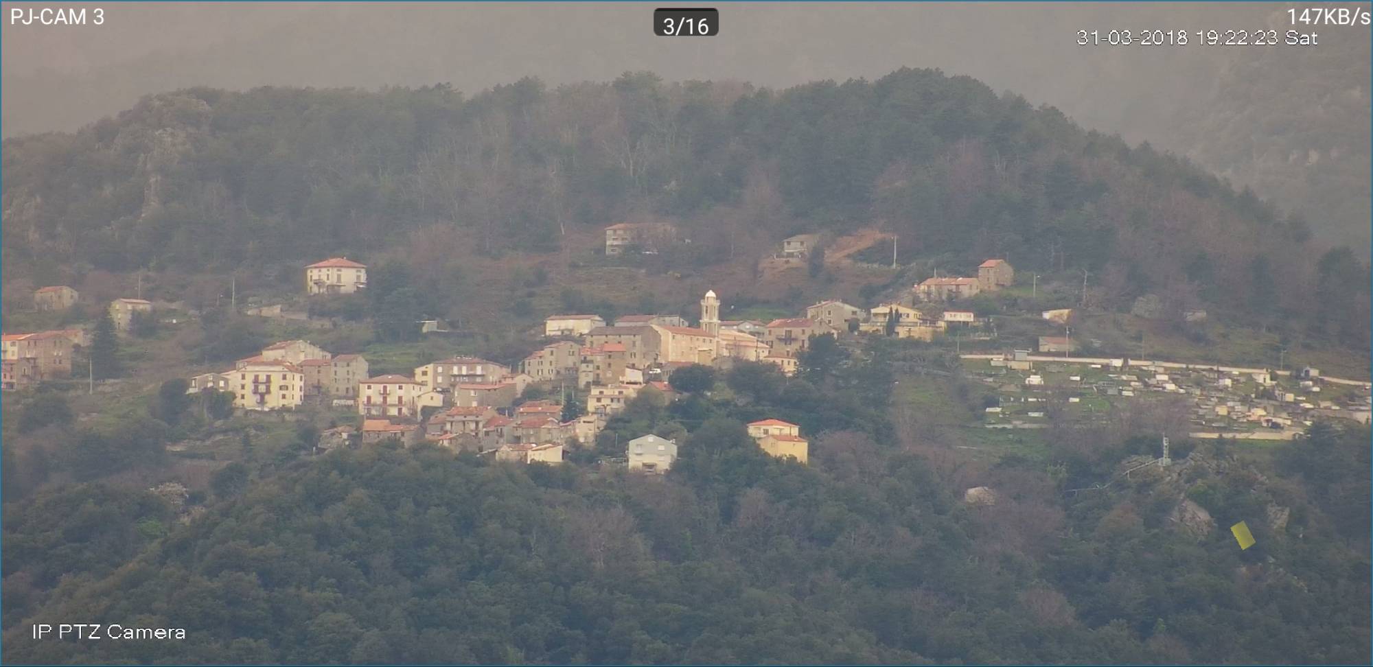 Vue avec zoom x 30