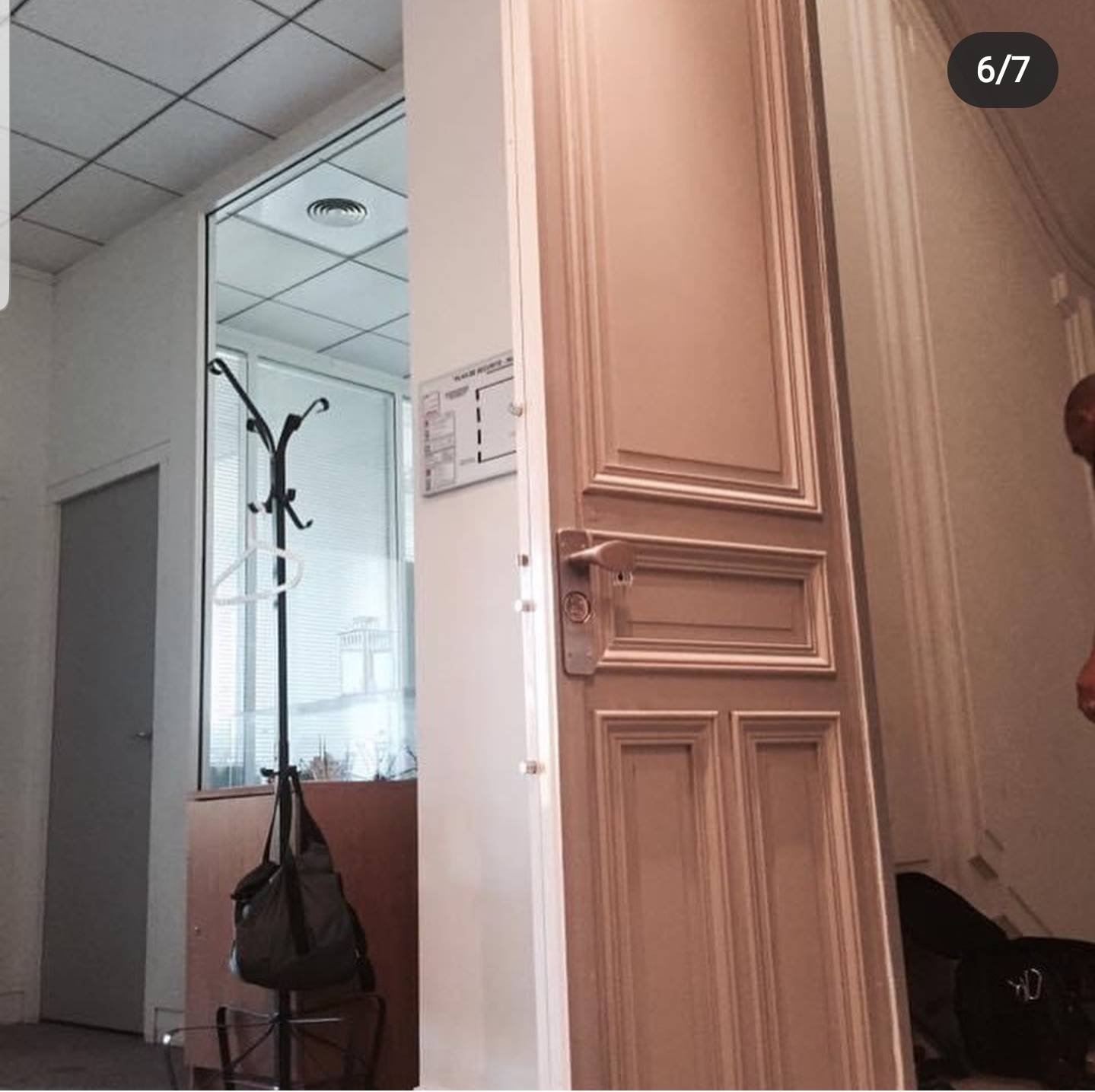 Porte blindée double vantaux