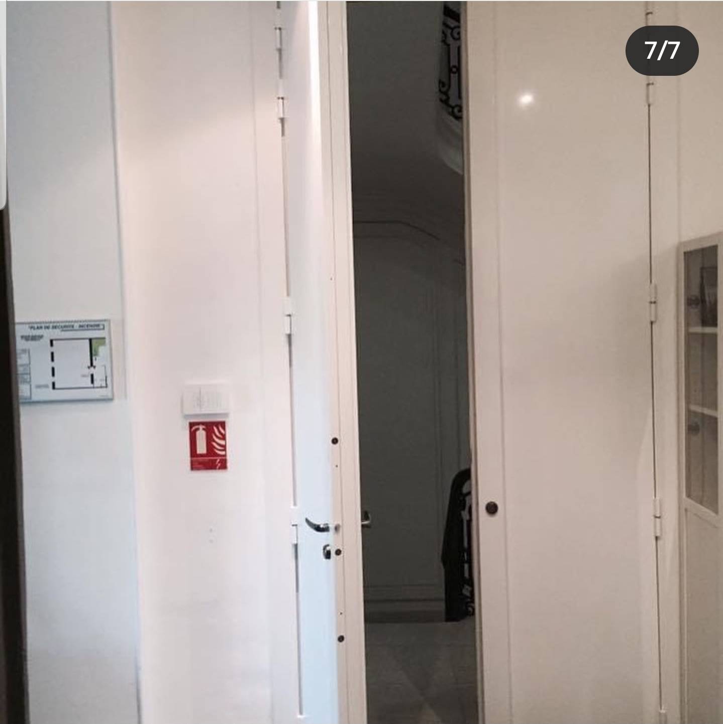 Porte blindée double vantaux