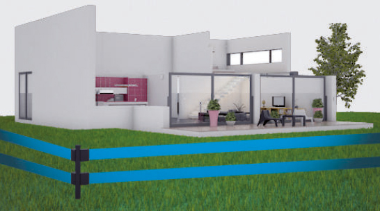 Protection extérieure, par barriéres infrarouges en Corse